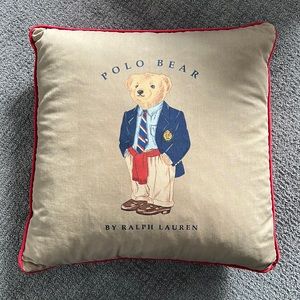 Polo Bear Ralph Lauren Down Throw Pillow